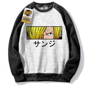Sweatshirt One Piece Capuchon Manga Hoodie Pull Sanji Tshirt Anime Capuch