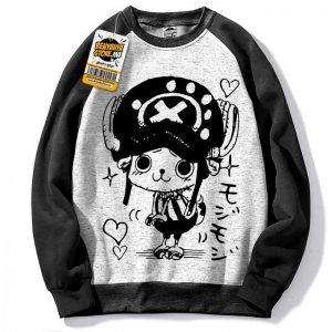 Sweatshirt One Piece Capuchon Manga Hoodie Pull Tony Chopper Tshirt Anime Capuch
