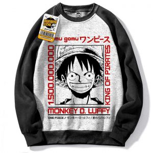 Luffy Sweatshirt One Piece Capuchon Manga Hoodie Pull Tshirt Anime Capuch