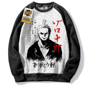 Zoro Sweatshirt One Piece Capuchon Manga Hoodie Pull Tshirt Anime Capuch Otak