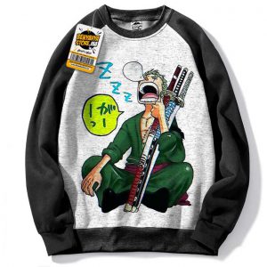 Capuchon Manga Hoodie Pull Zoro Funny Sweatshirt One Piece Tshirt Anime Capuch Otaku