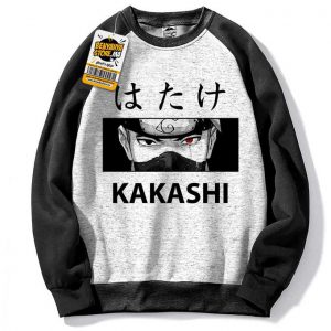 Kakashi Eyes Sweatshirt Capuch Pull Capuchon Naruto Manga Hoodie Tshirt Anime