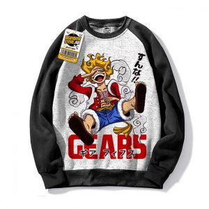 Pull Luffy Gear 5 Capuchon Manga Hoodie Sweatshirt One Piece Tshirt Anime Capuch