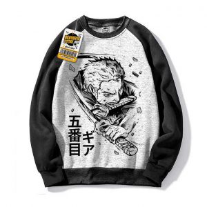 Pull Zoro Rononoa Capuchon Manga Hoodie Sweatshirt One Piece Tshirt Anime Capuch
