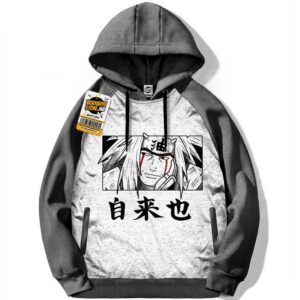 Sweatshirt Naruto Hoodie Capuchon Manga Tshirt Jiraya Capuche Anime Otaku