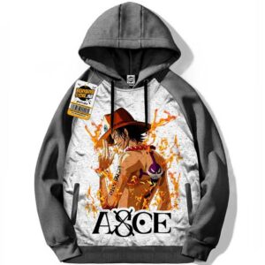 Capuchon One Piece Manga Sweatshirt Ace Hoodie Tshirt Capuche Anime Otaku