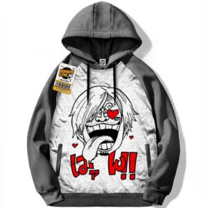 Sanji Capuchon One Piece Manga Sweatshirt Hoodie Tshirt Capuche Anime Otaku