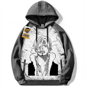 Capuchon One Piece Manga Sanji Sweatshirt Hoodie Tshirt Capuche Anime Otaku
