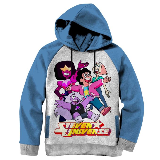 Steven Universe Hoodie Enfant 6 à 14 ans Capuchon Cartoon Anime Capuche Tshirt Sweatshirt