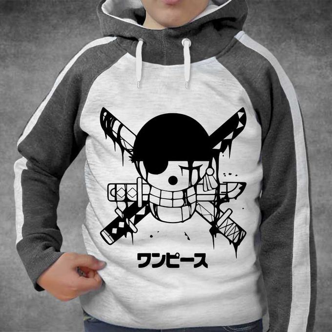 Capuche Sweatshirt Enfant One Piece de 6 à 14 ans Zoro Manga / Anime