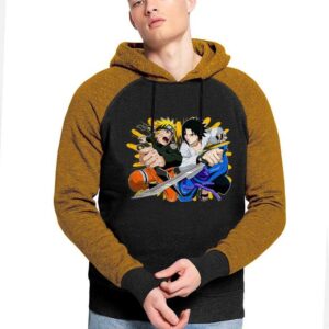 Naruto & Sasuke Manga Japan Sweatshirt Anime Otaku Hoodie Capuche Shippuden Capuchon Tshirt