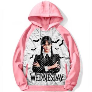 Hoodie Serie Wednesday Addams Capuche Geek Capuchon fille Otaku Tshirt Sweatshirt
