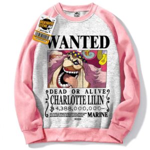 Sweatshirt One Piece Manga Hoodie Fille Tshirt Femme Anime Wanted Charlotte Big Mom Capuch Capuchon