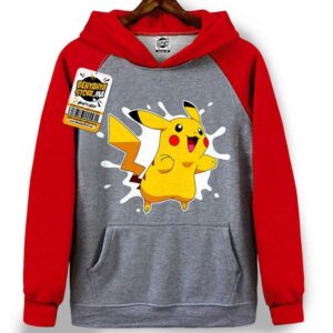Pikachu Sweatshirt Capuchon Otaku Pokemon Hoodie Japan Manga Tshirt Capuche Anime