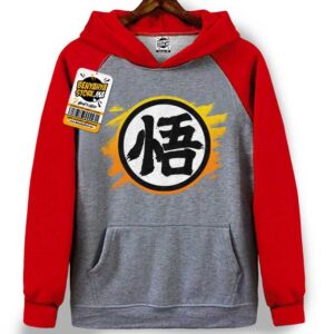 Dragon Ball Sweatshirt Capuchon Otaku Hoodie Kanji Japan Manga Tshirt Capuche Anime