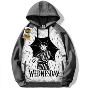 Wednesday Addams Capuche Capuchon Geek Otaku Hoodie Serie Sweatshirt Tshirt