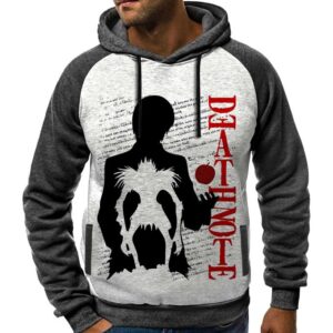 Manga Japan Otaku Hoodie Death Note Capuche Sweatshirt Ryuk Kira Anime Capuchon Tshirt