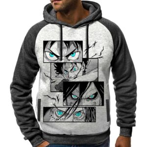 Eren Yeager Sweatshirt Otaku Hoodie Attack on Titan Japan Tshirt Capuchon Manga Shingeki Capuche Anime