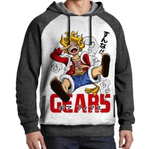 Hoodie Luffy Gear 5 Otaku Sweatshirt One Piece Japan Tshirt Capuchon Manga Capuche Anime