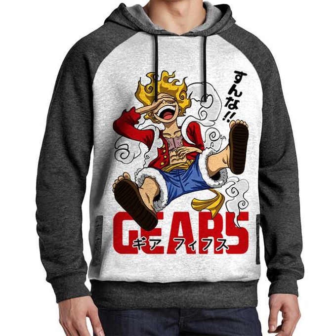Hoodie Luffy Gear 5 Otaku Sweatshirt One Piece Japan Tshirt Capuchon Manga Capuche Anime