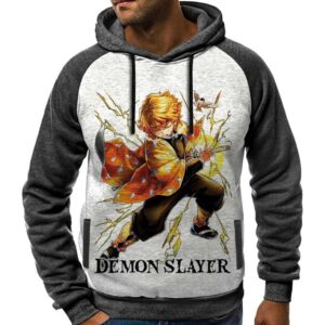 Hoodie Zenitsu Otaku Kimetsu Sweatshirt Japan Tshirt Capuchon Manga Capuche Demon Slayer Anime