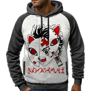 Demon Slayer Anime Kimetsu Hoodie Otaku Sweatshirt Japan Tshirt Capuchon Manga Capuche