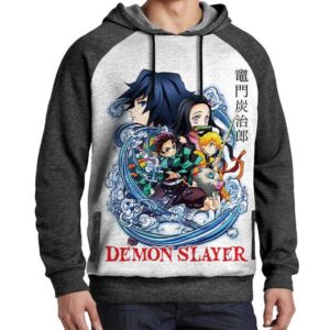 Capuchon Demon Slayer Manga Capuche Anime Kimetsu no Yaiba Hoodie Otaku Sweatshirt Japan Tshirt