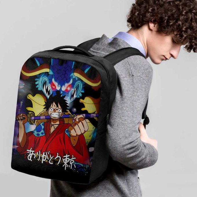 Luffy Arc Wano Cartable Scolaire Backpack One Piece Anime Manga Sac à Dos Enfant Japan – Image 3