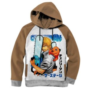 Chainsaw Man Hoodie Enfant 6 à 14 ans Capuchon Anime Cartoon Capuche Sweatshirt