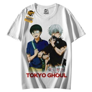 Kaneki ken Anime Teshirt Manga Japan Tokyo Ghoul T-shirt Otaku Cosplay Tshirt