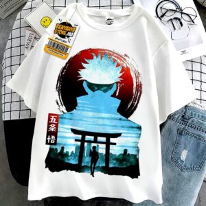 Teshirt Teeshort Cosplay Tshirt Anime Gojo Manga T-shirt Jujutsu Kaisen