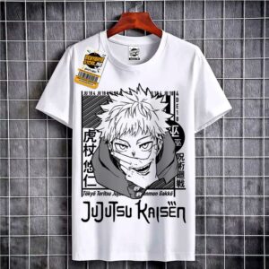 Jujutsu Kaisen Tshirt Anime Yuji itadori T-shirt Manga Teshirt Teeshort Cosplay
