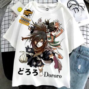 Tshirt Anime Dororo T-shirt Manga Teshirt Otaku Teeshort Cosplay