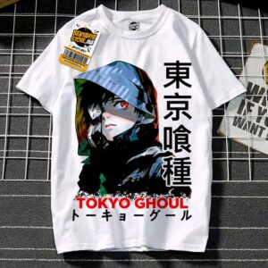 Tokyo Ghoul Tshirt Anime T-shirt Kaneki Ken Manga Teshirt Otaku Teeshort Cosplay