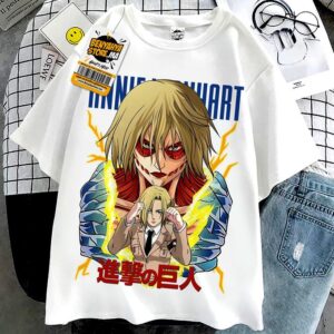 Shingeki no kyojin Tshirt Anime T-shirt Annie Leonhart Manga Teshirt Attack on Titan Otaku Teeshort