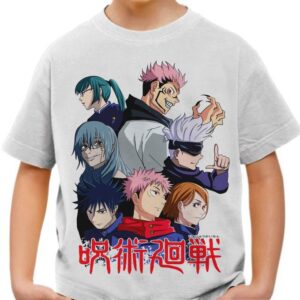 Jujutsu Kaisen Teshirt Garçon & Fille Tshirt Manga Anime Teeshort Enfant 6 à 14ans T-shirt