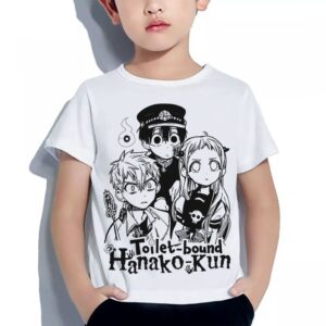 Tshirt Enfant 6 à 14ans T-shirt Manga Anime Teeshort Toilet Bound Teshirt Garçon & Fille Hanako Kun