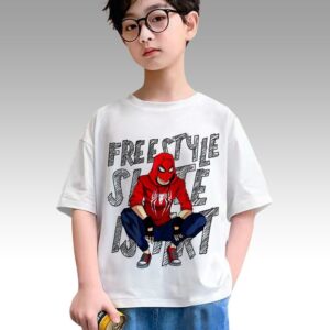 Tshirt Enfant 6 à 14ans Spider Man T-shirt Gaming Funny Cartoon Comics Teshirt Anime Otaku Teeshort