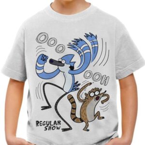 Tshirt Enfant 6 à 14ans Regular Show T-shirt Funny Cartoon Teshirt Anime Otaku Teeshort
