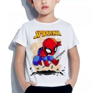 Tshirt Enfant 6 à 14ans Spider Man T-shirt Gaming Funny Cartoon Comics Teshirt Anime Otaku Teeshort