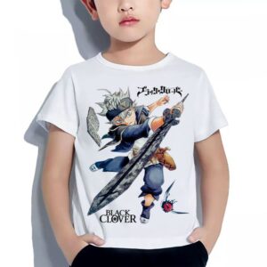 Asta Tshirt Enfant 6 à 14ans T-shirt Black Clover Teshirt Anime Otaku Teeshort