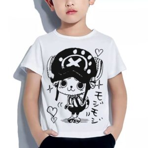 One Piece Teshirt Garçon & Fille Tshirt Tony Chopper Manga Anime Teeshort Enfant 6 à 14ans T-shirt funny
