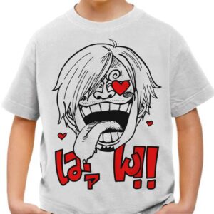 One Piece Teshirt Garçon & Fille Tshirt Sanji Manga Anime Teeshort Enfant 6 à 14ans T-shirt