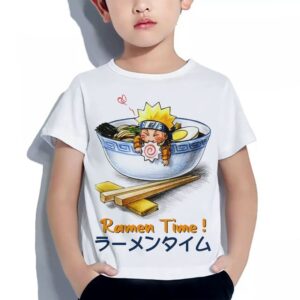 Teshirt Garçon & Fille Tshirt Naruto Ramen Manga Anime Teeshort Enfant 6 à 14ans T-shirt