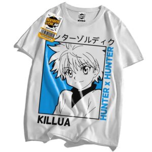 Killua Funny Tshirt Anime Manga Hunter x Hunter T-shirt Otaku Teshirt Cosplay