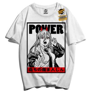 Chainsaw Man Tshirt Anime Manga T-shirt Power Teshirt Cosplay