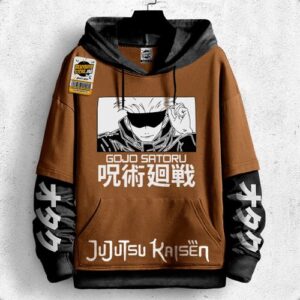 Sweatshirt Hoodie Jujutsu Kaisen Manga Anime Gojo Capuchon Oversize Capuche