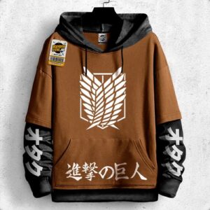 Sweatshirt Hoodie Shingeki no Kyojin Manga Anime Attack on Titan Capuchon Oversize Capuche