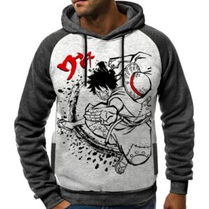 Luffy Arc Wano One Piece Japan Hoodie Capuche Sweatshirt Anime Capuchon