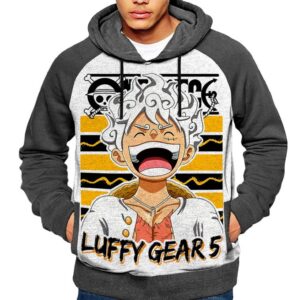 Luffy Joy Boy Gear 5 Hoodie Manga Capuche One Piece Sweatshirt Anime Capuchon